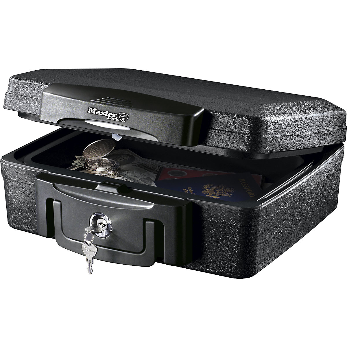 Caixa de documentos – Masterlock, resistente ao fogo e estanque, pequena, AxLxP 156 x 362 x 330 mm-0