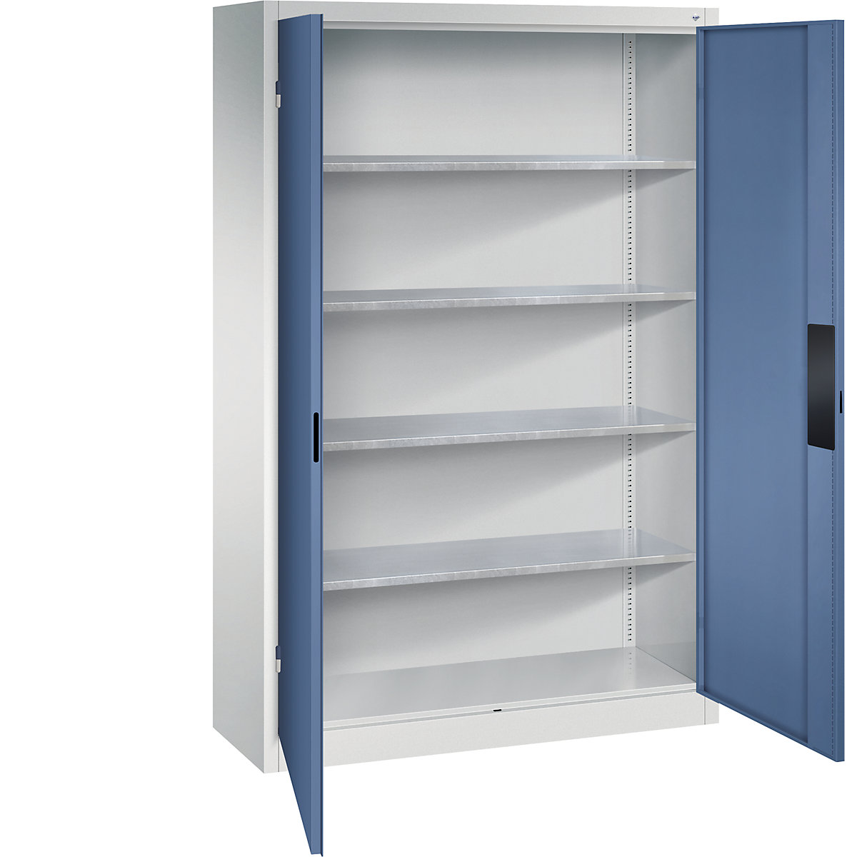 Armadio da officina per carichi pesanti – C+P, larghezza 1200 mm, profondità 400 mm, anta indaco-0