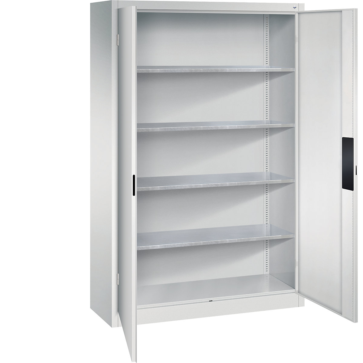 Armadio da officina per carichi pesanti – C+P, larghezza 1200 mm, profondità 400 mm, anta grigio chiaro-0