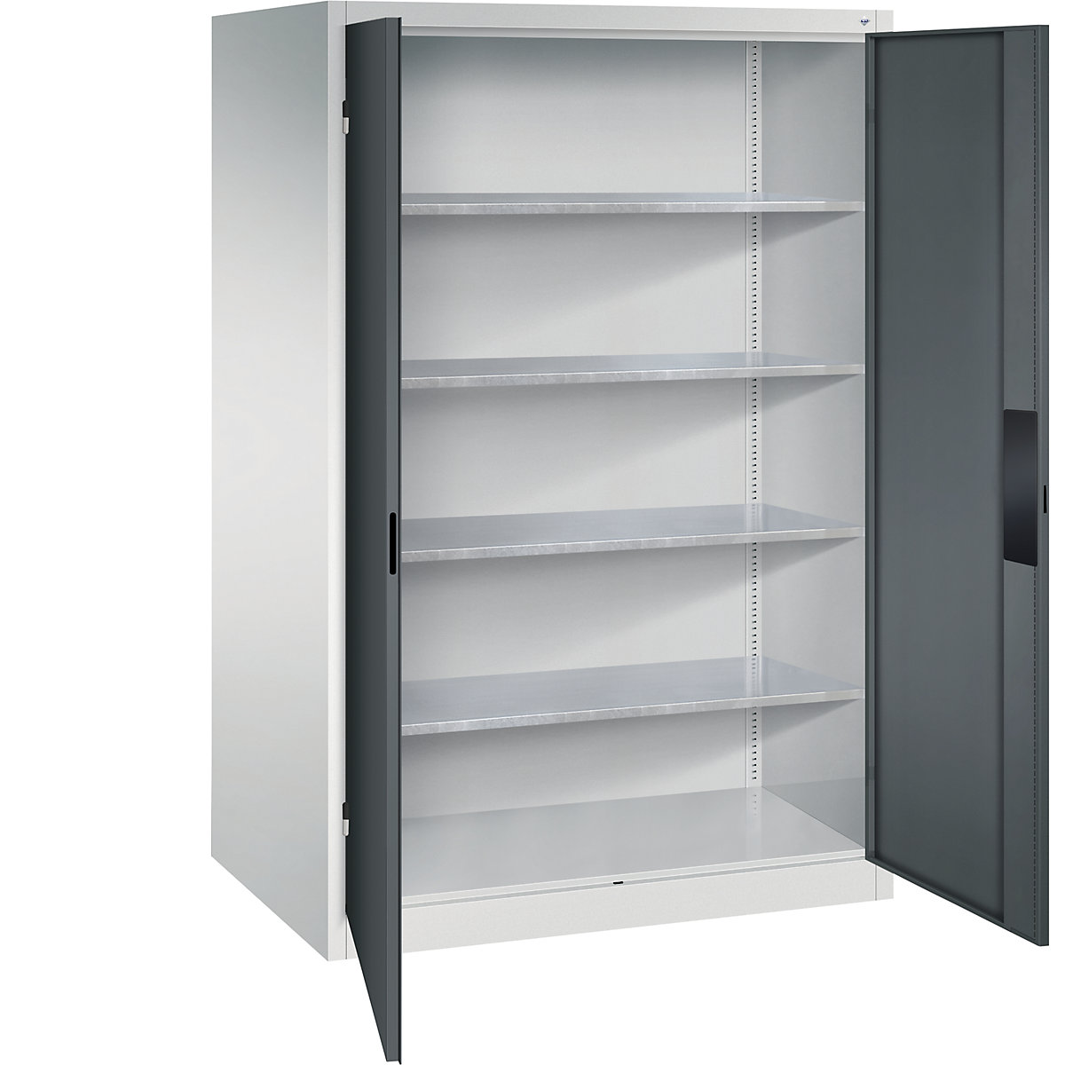 Armadio da officina per carichi pesanti – C+P, larghezza 1200 mm, profondità 800 mm, anta antracite-0