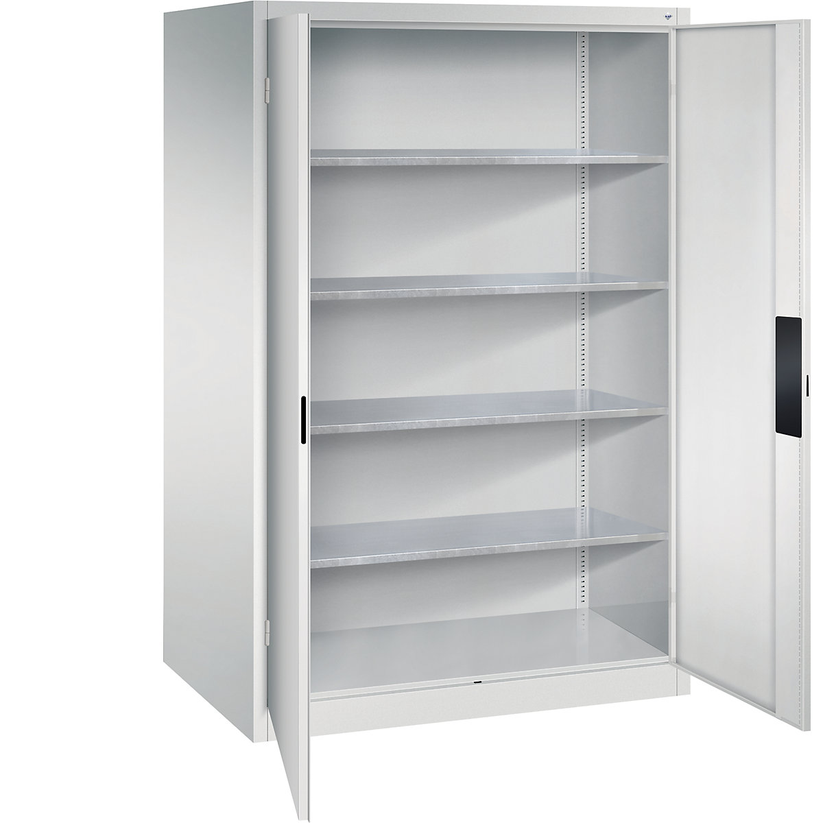 Armadio da officina per carichi pesanti – C+P, larghezza 1200 mm, profondità 800 mm, anta grigio chiaro-0