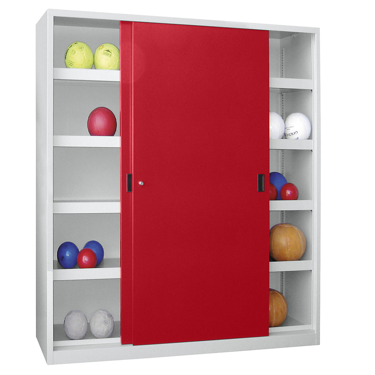 Armadio porta palloni con ante scorrevoli, altezza 1950 mm – Pavoy