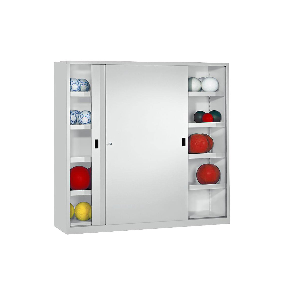 Armadio porta palloni con ante scorrevoli, altezza 1950 mm – Pavoy