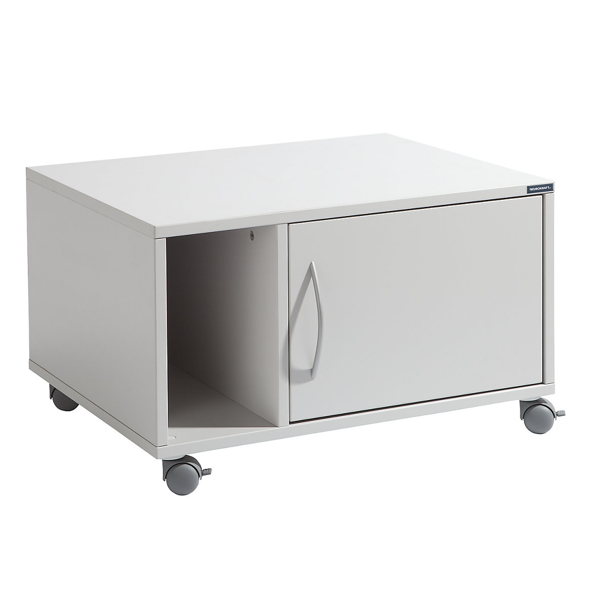 Armadietto mobile – eurokraft pro, alt. x largh. x prof. 425 x 700 x 570 mm, grigio chiaro RAL 7035-0