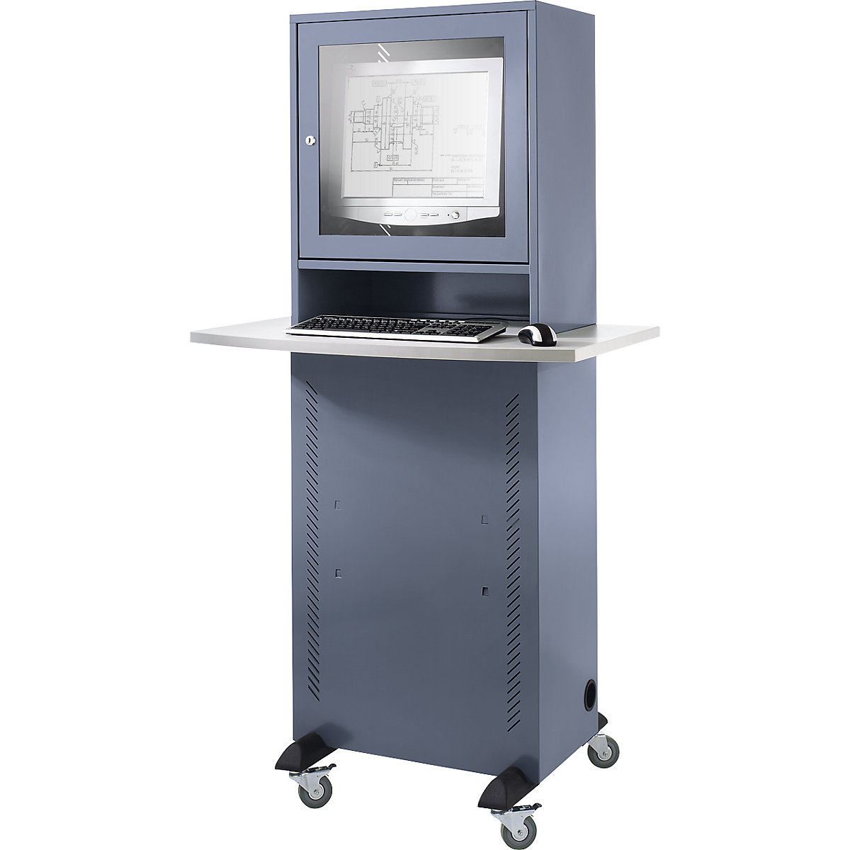 Armadio per computer – eurokraft basic (Foto prodotto 2)-1