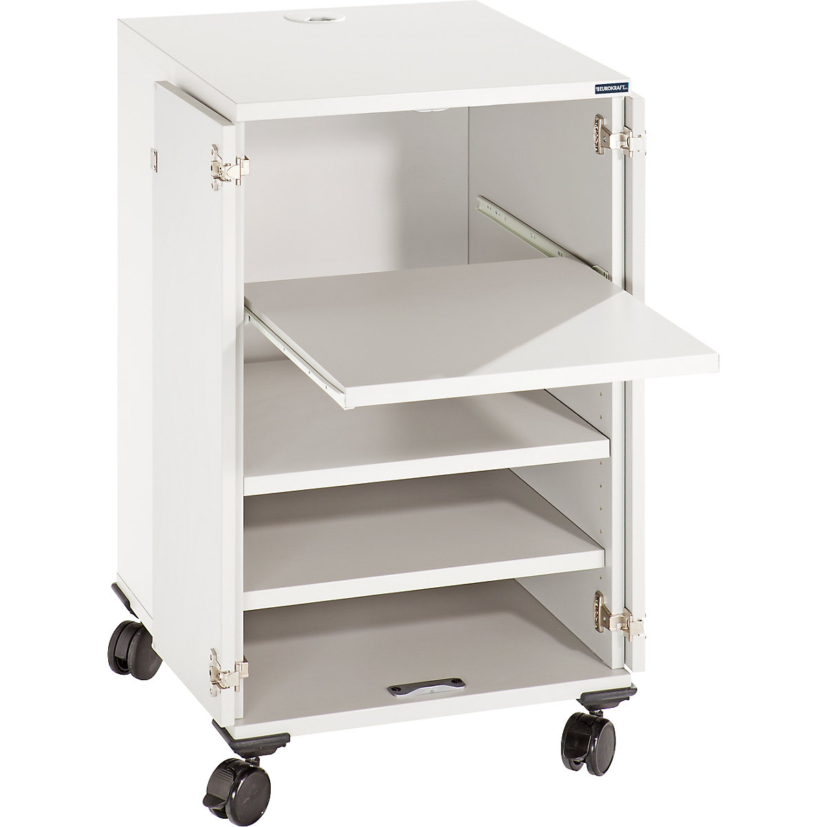 Carrello multimediale, con rotelle – eurokraft pro (Foto prodotto 3)-2