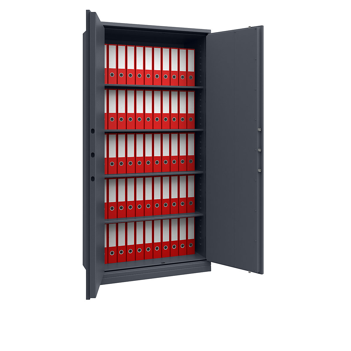 Armadio di sicurezza LIGHT, struttura leggera, alt. x largh. x prof. 1950 x 950 x 500 mm, grigio grafite-0