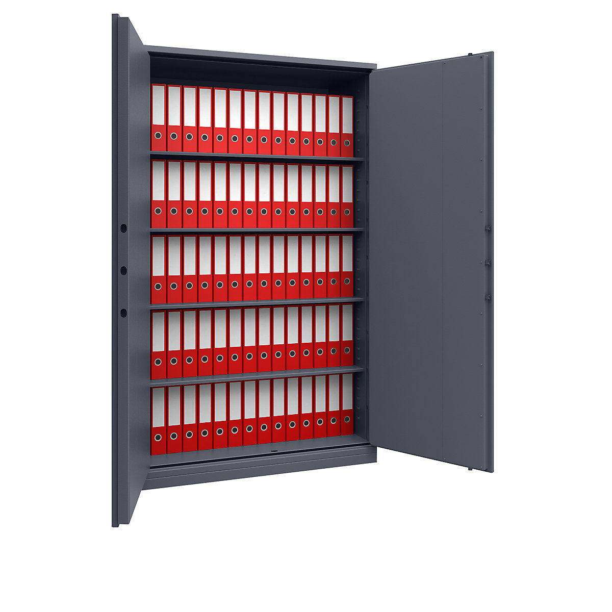 Armadio di sicurezza LIGHT, struttura leggera, alt. x largh. x prof. 1950 x 1200 x 500 mm, grigio grafite-0