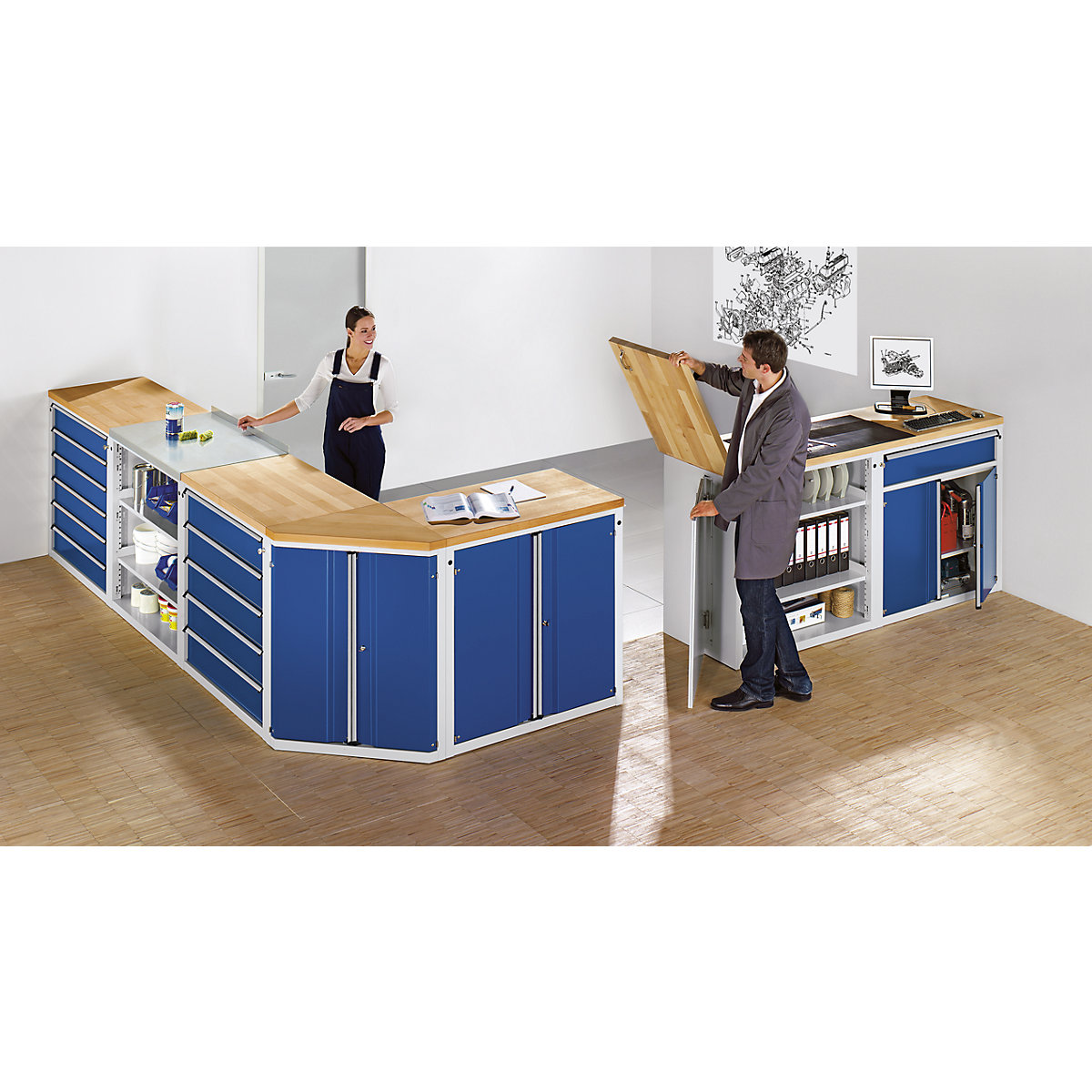 Armario para mostrador para dispensar herramientas y material – ANKE (Imagen del producto 2)-1