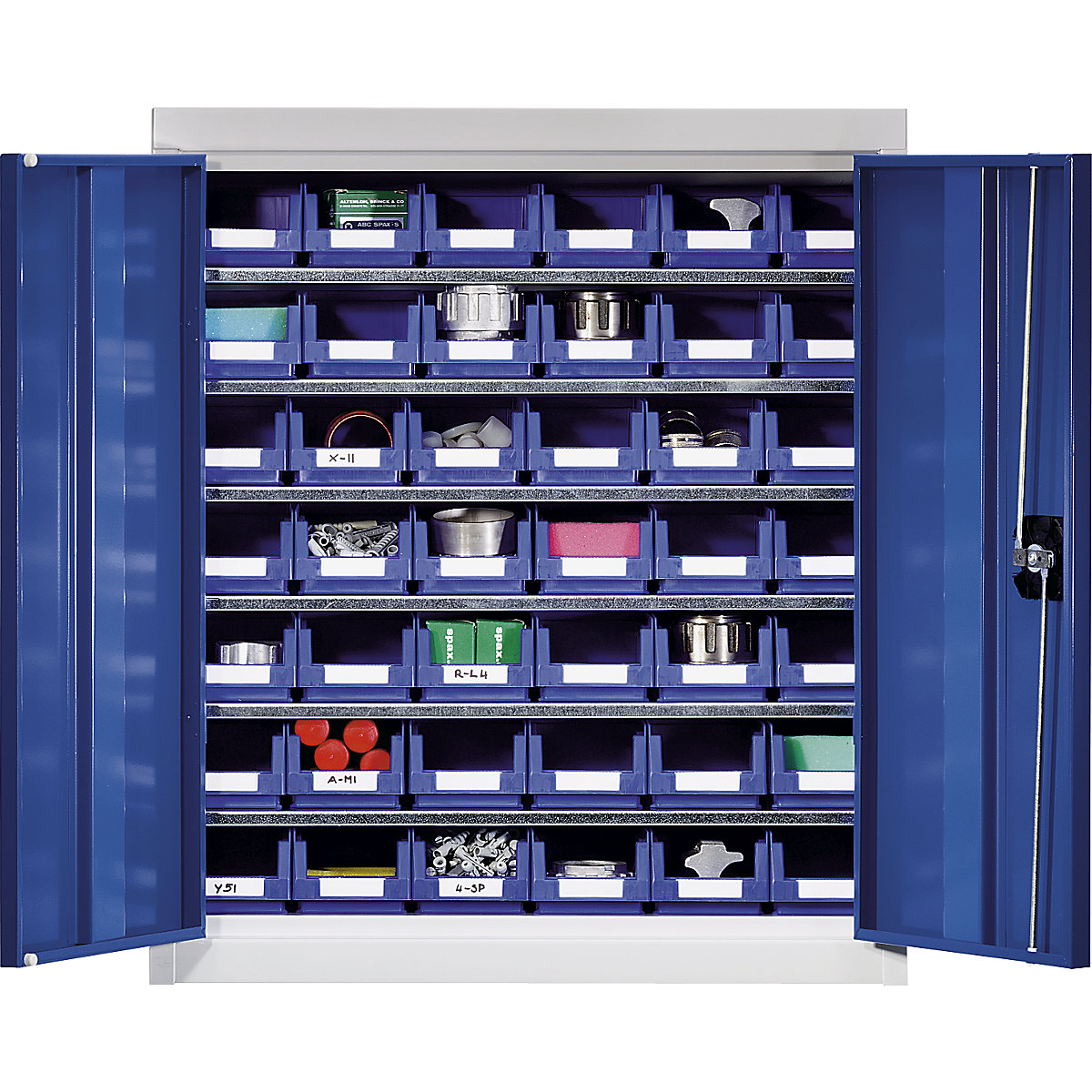 Armario para material con cajas de almacén – eurokraft pro (Imagen del producto 2)-1