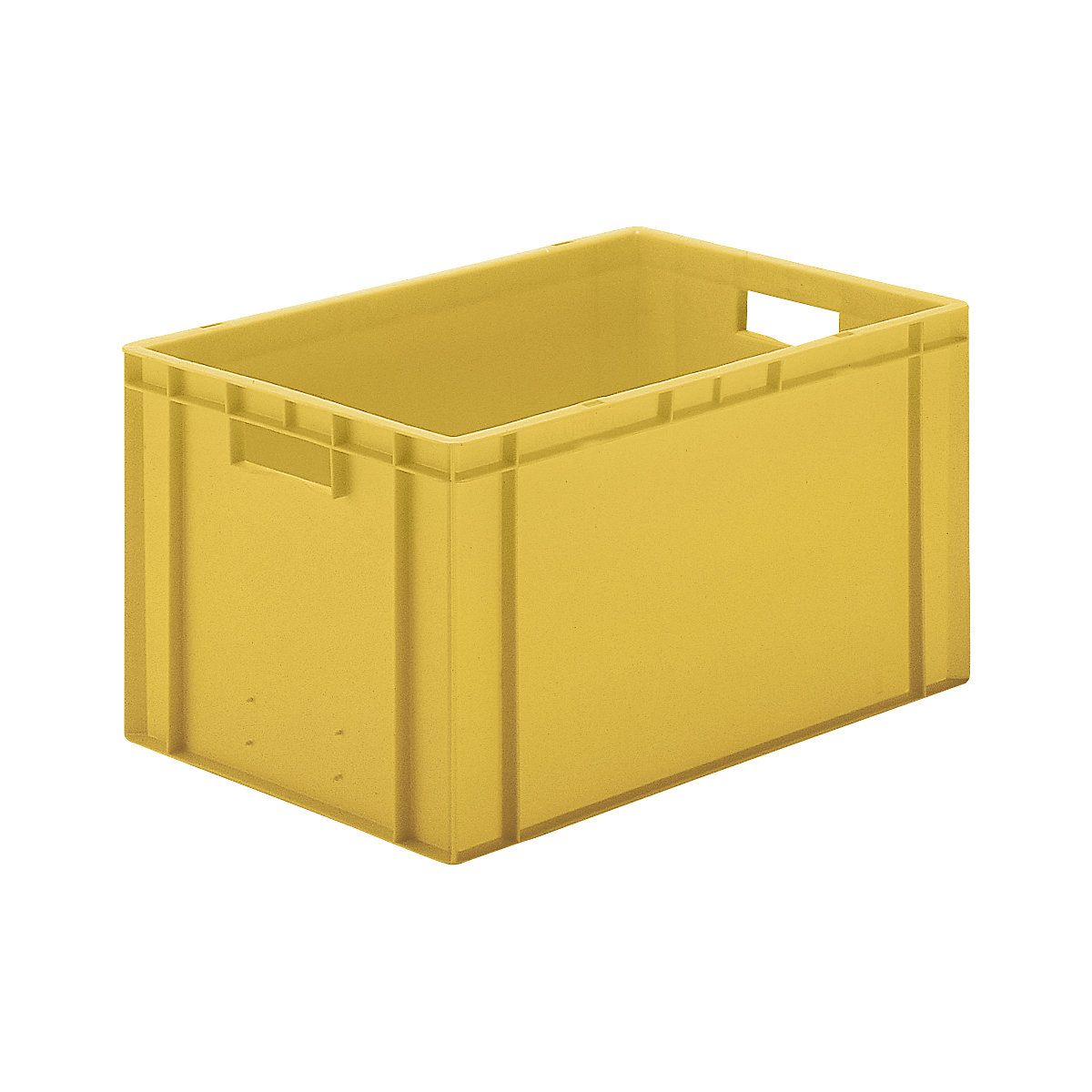 Recipiente empilhável em formato Euro, paredes e fundo fechados