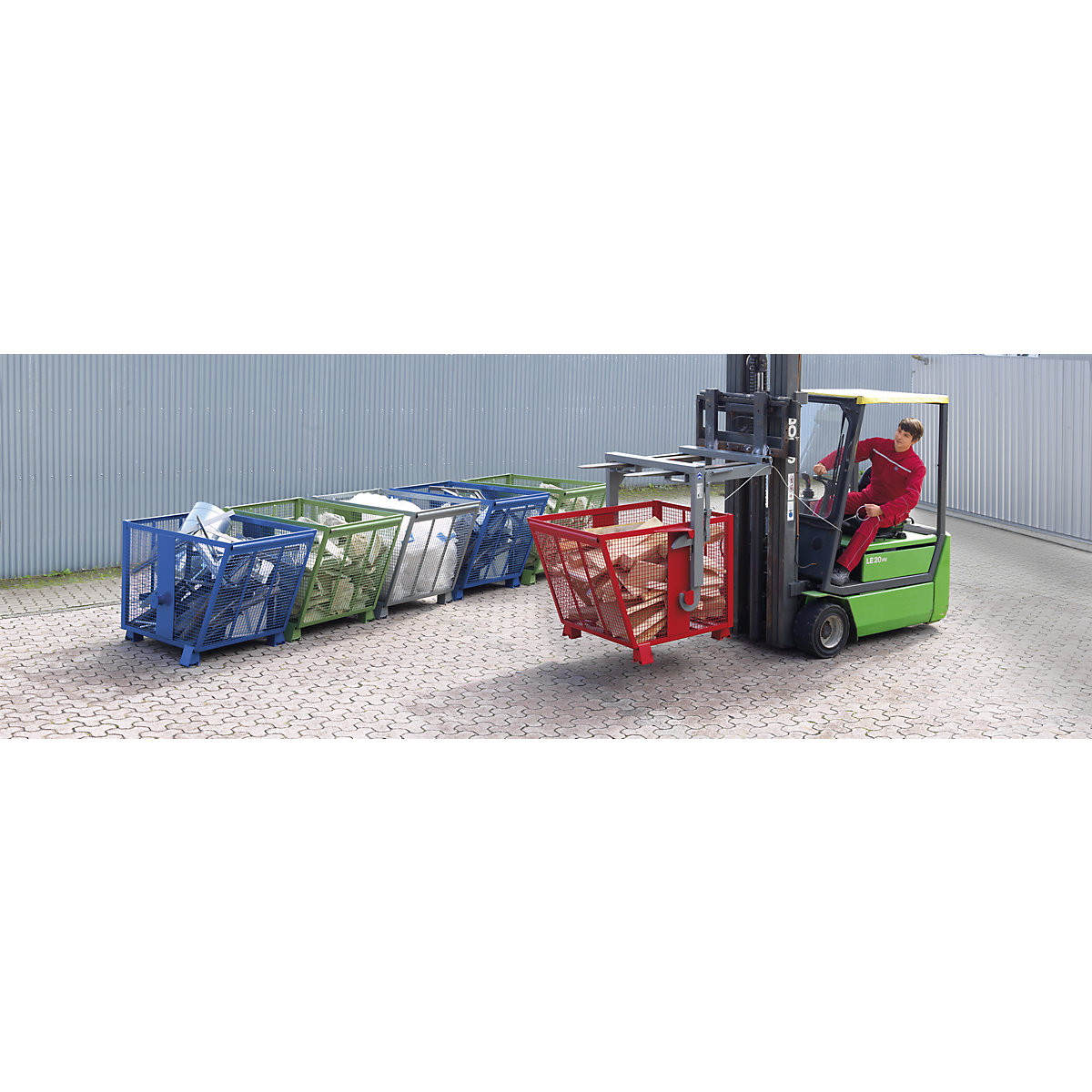 Recipiente basculante em grade – Heson (Imagem do produto 2)-1