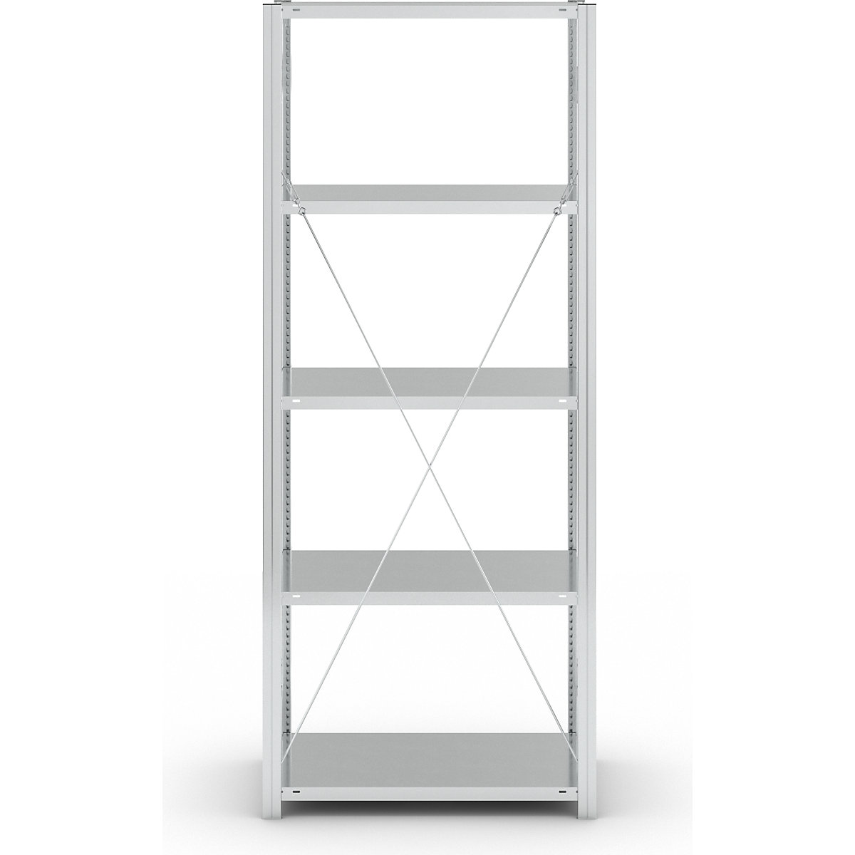 Estante de encaixar com prateleiras, galvanizada – eurokraft pro (Imagem do produto 5)-4