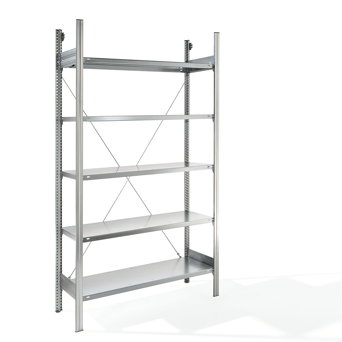 Estante de encaixar com prateleiras, galvanizada – eurokraft pro (Imagem do produto 8)-7