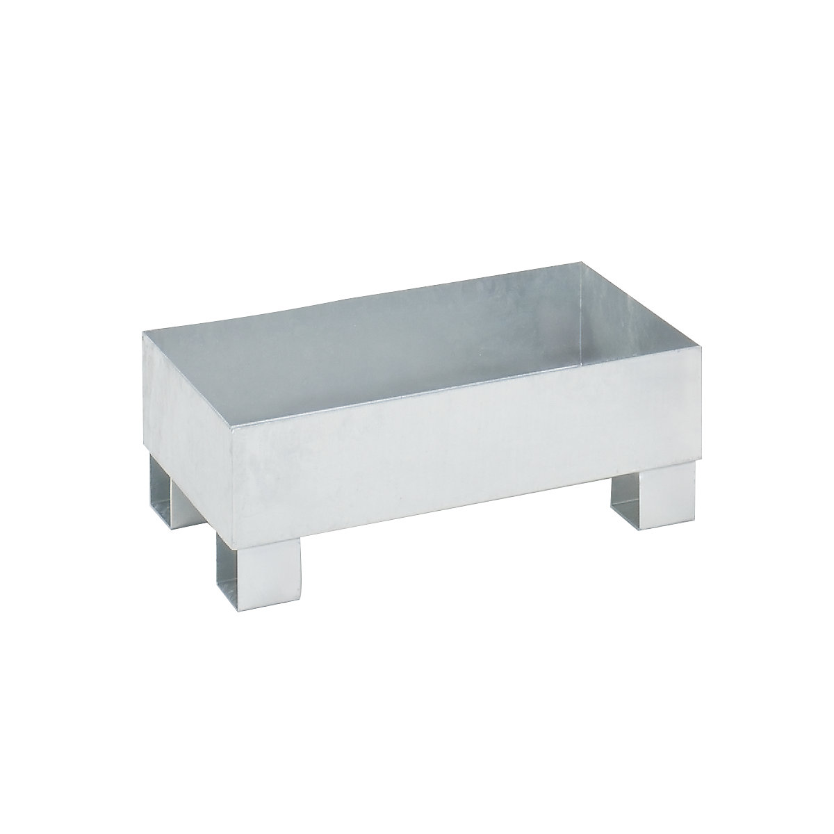 Cuba coletora para 60 l – eurokraft basic, CxLxA 800 x 500 x 290 mm, com homologação, galvanizada a fogo, sem grade-0