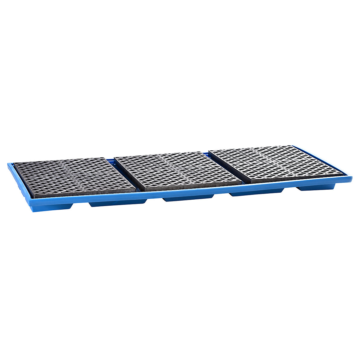 Cuba para suspensão em estante, em polietileno, CxA 2680 x 180 mm, grade em PE-0