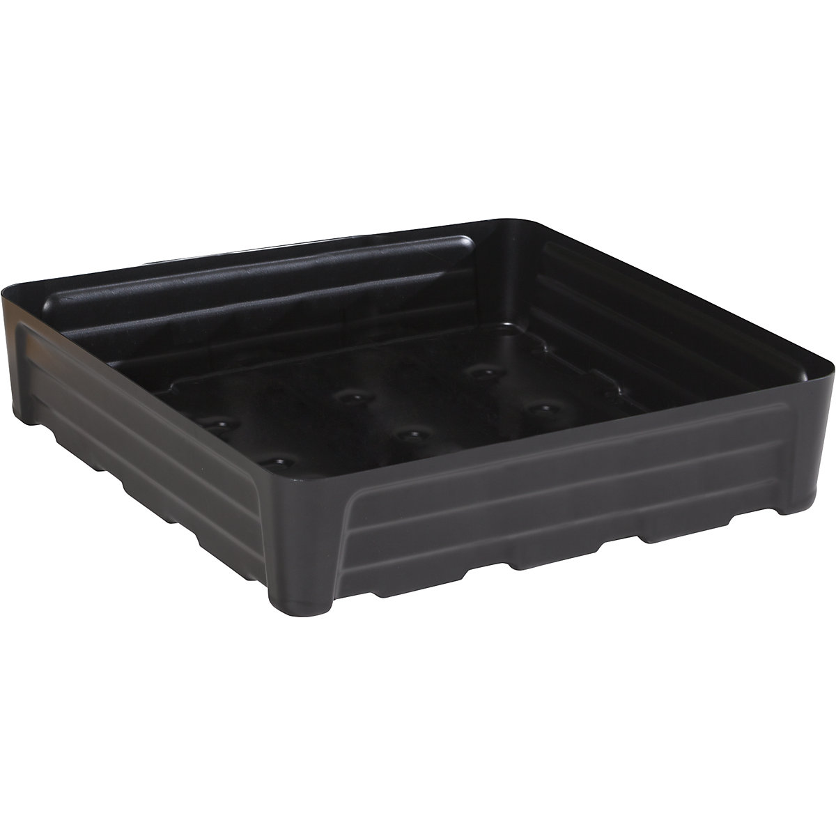 Cuba universal em PE para recipientes pequenos – eurokraft pro, sem grade, volume coletável 80 l-0