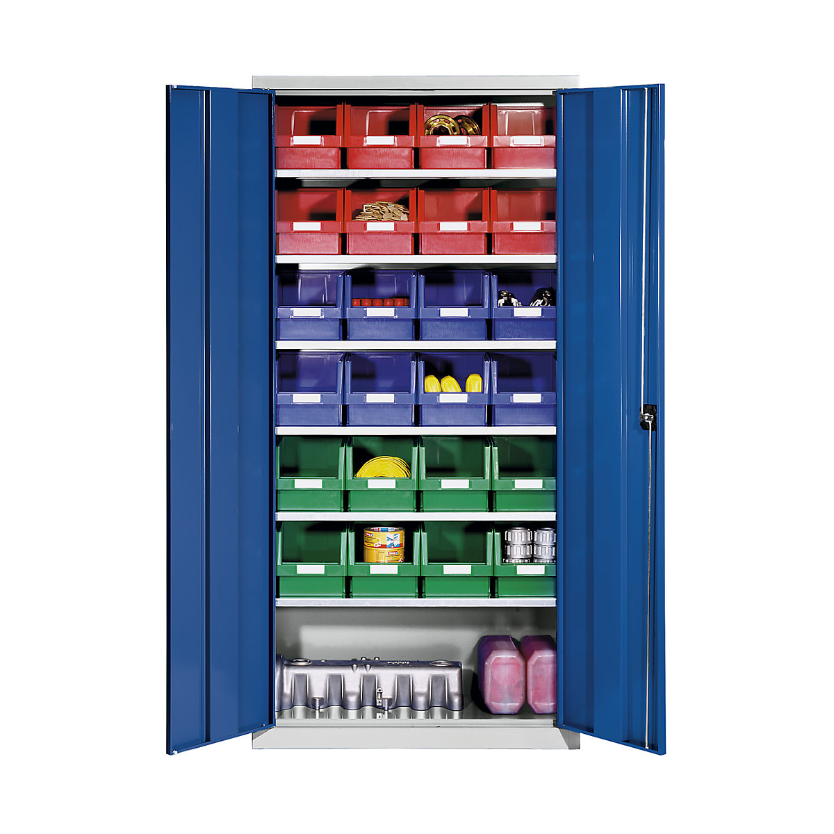 Armoire d'atelier en tôle d'acier – eurokraft pro