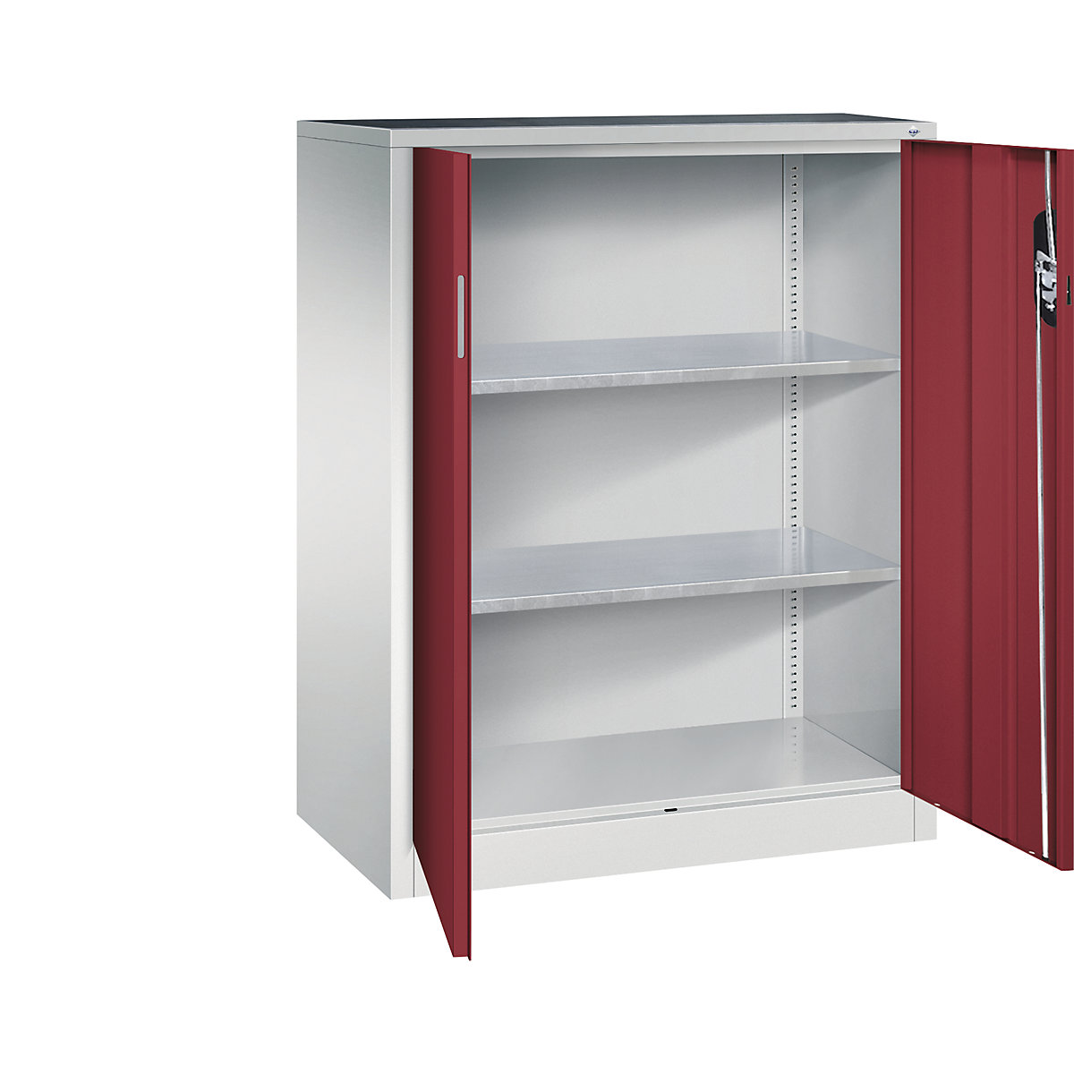Armoire d'atelier hauteur bureau à portes battantes – C+P