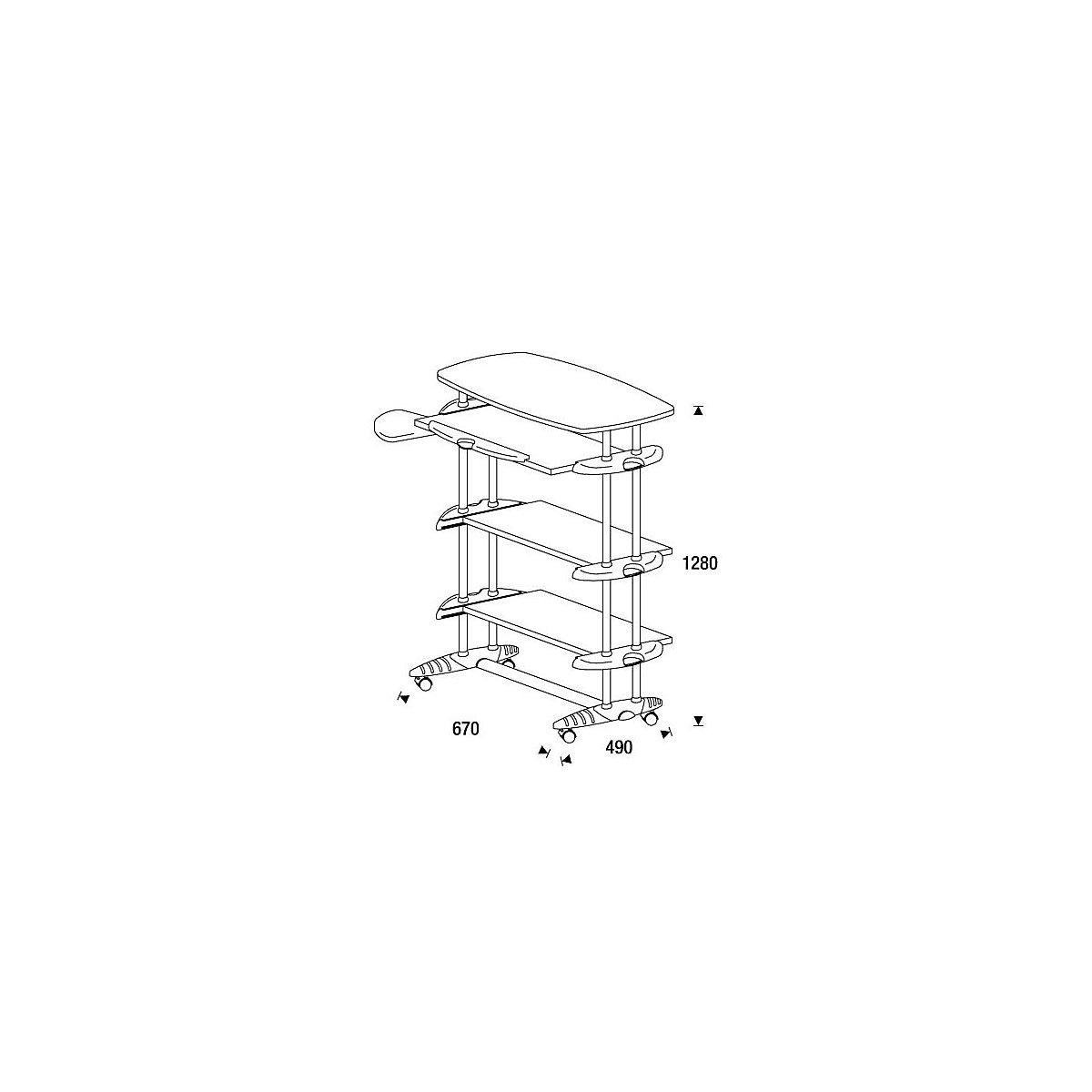 Table informatique VIRTUAL ALTA (Illustration du produit 4)-3
