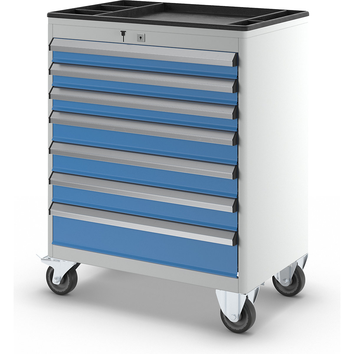 Armoire à tiroirs, mobile – eurokraft pro (Illustration du produit 2)-1