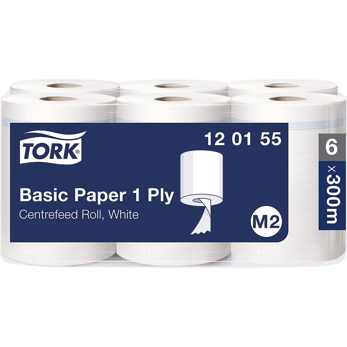 Standardowe ściereczki papierowe, centralne dozowanie – TORK