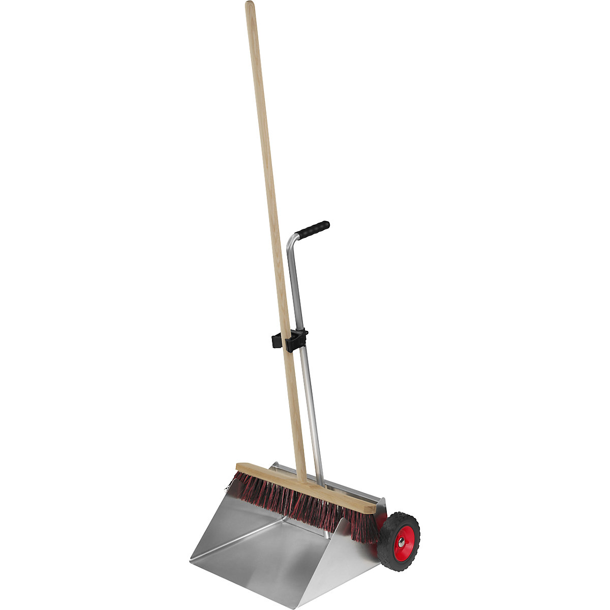 Szufla stojąca DUSTY SPECIAL 50 – FLORA, mobilna, z miotłą, aluminium-0