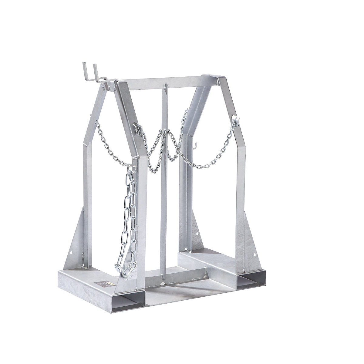 Palet pentru butelii de gaz – eurokraft pro, pentru 4 butelii, lung. x lăț. x î. 500 x 860 x 1000 mm-0