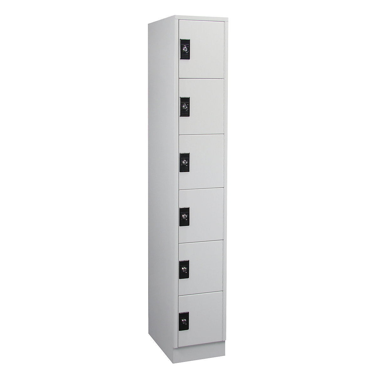 Armadietto a 6 scomparti Stuttgart – Wolf, 1 scomparto, grigio chiaro / grigio chiaro-0