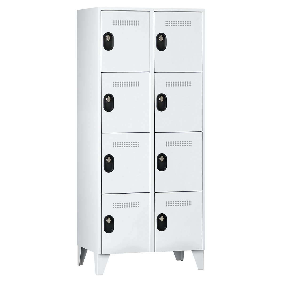 Armadietto a scomparti a 4 piani Köln – Wolf, 2 scomparti, grigio chiaro, 800 mm-0