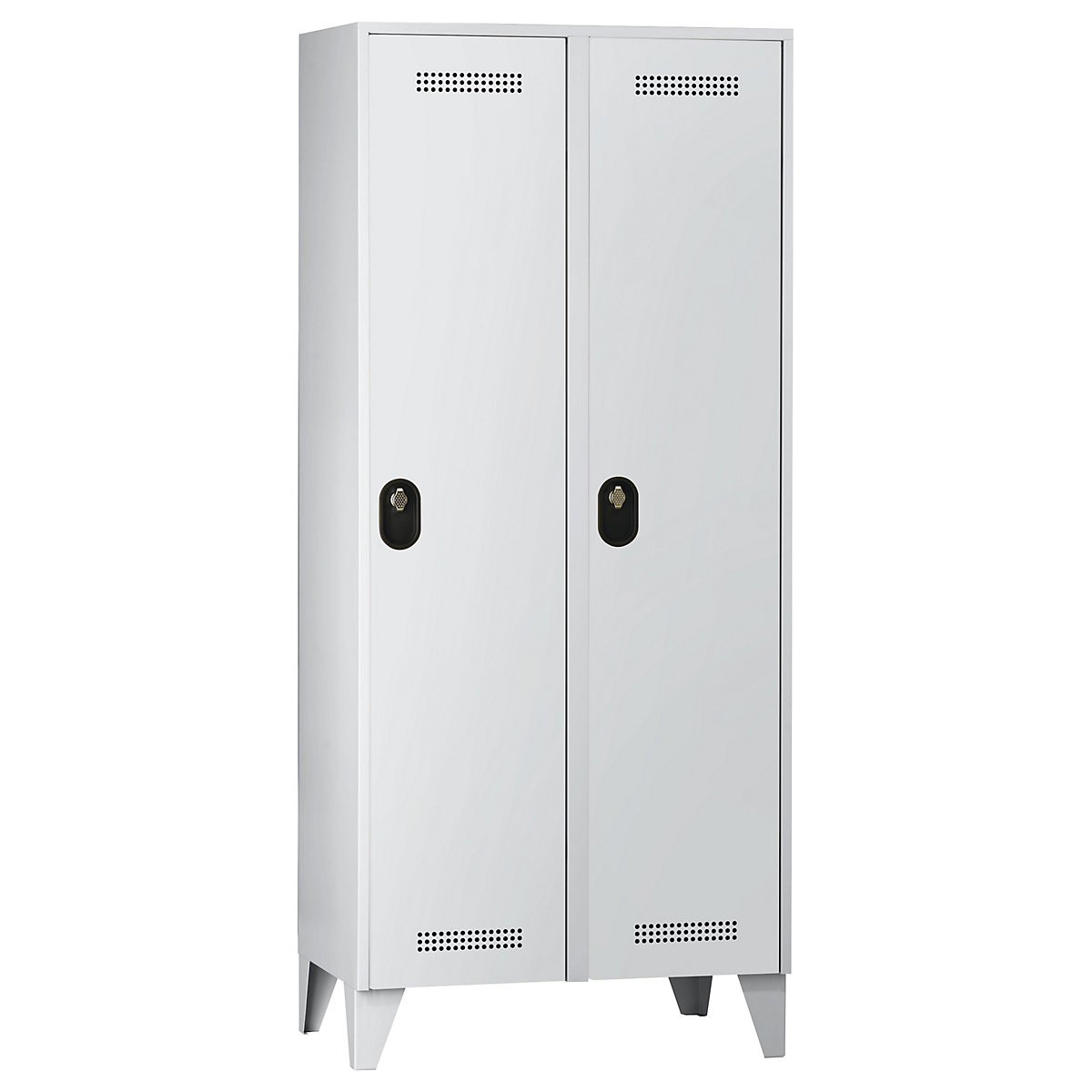 Armadietto Köln – Wolf, 2 scomparti, grigio chiaro, 800 mm-0
