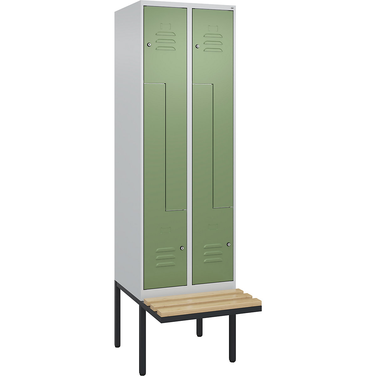 Armadietto a Z Classic PLUS con panca – C+P (Foto prodotto 2)-1