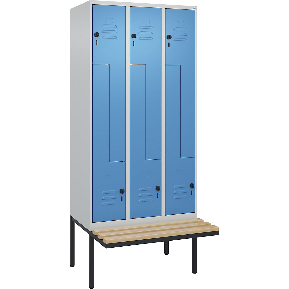 Armadietto a Z Classic PLUS con panca – C+P (Foto prodotto 2)-1