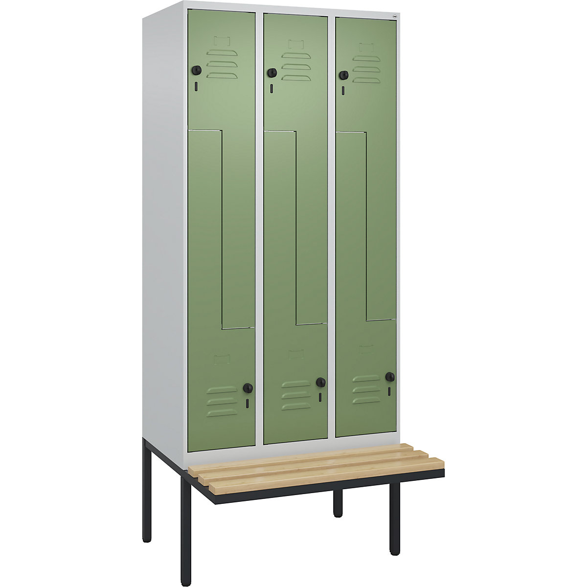 Armadietto a Z Classic PLUS con panca – C+P (Foto prodotto 2)-1