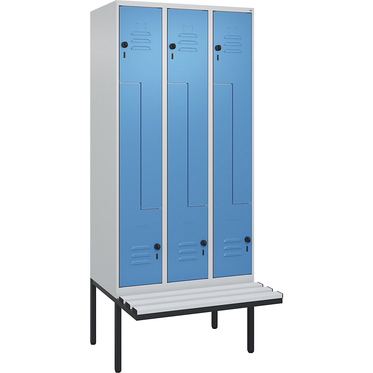 Armadietto a Z Classic PLUS con panca – C+P (Foto prodotto 2)-1