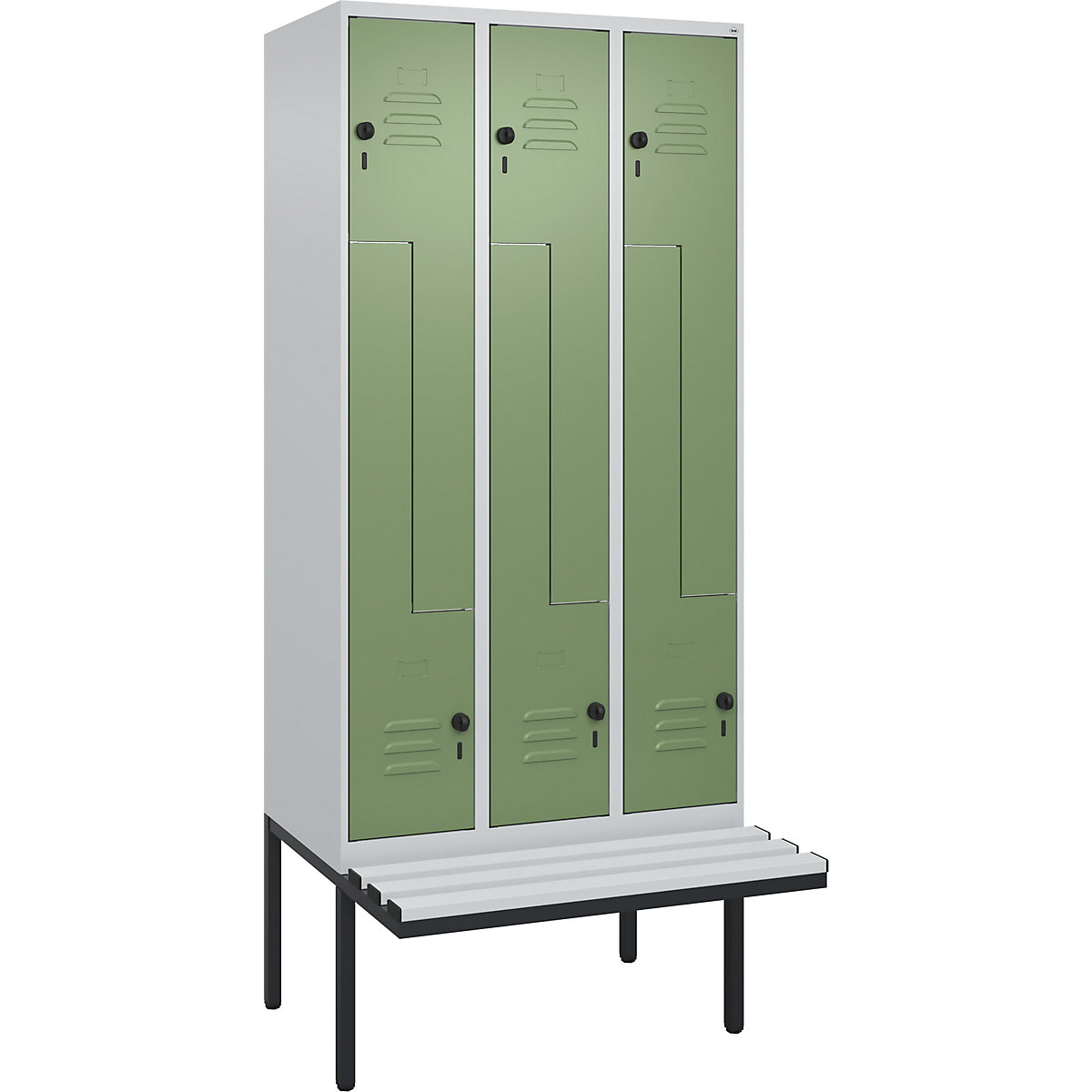 Armadietto a Z Classic PLUS con panca – C+P (Foto prodotto 2)-1