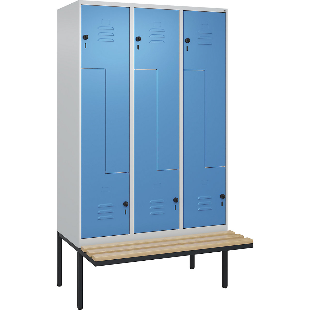 Armadietto a Z Classic PLUS con panca – C+P (Foto prodotto 2)-1