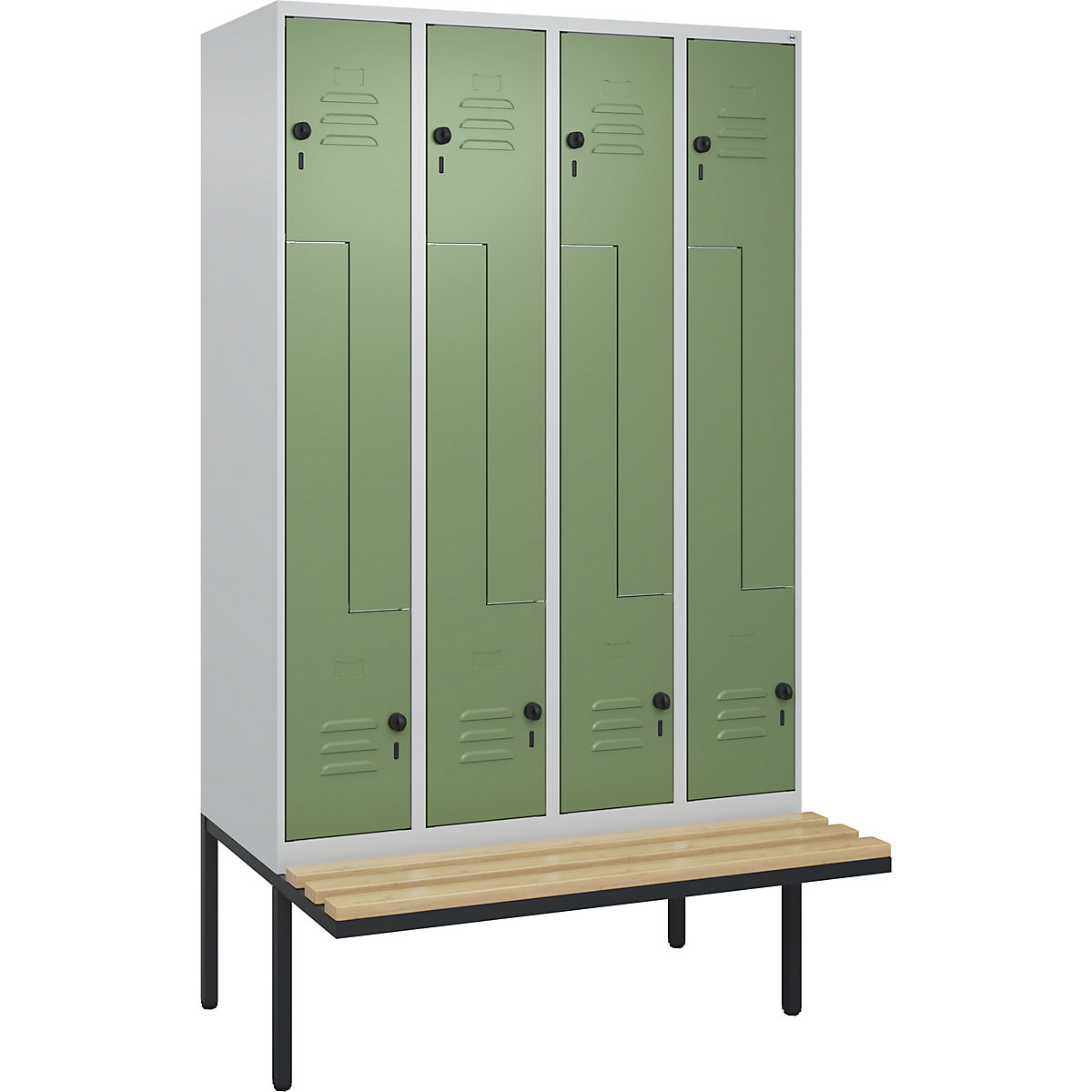 Armadietto a Z Classic PLUS con panca – C+P (Foto prodotto 2)-1