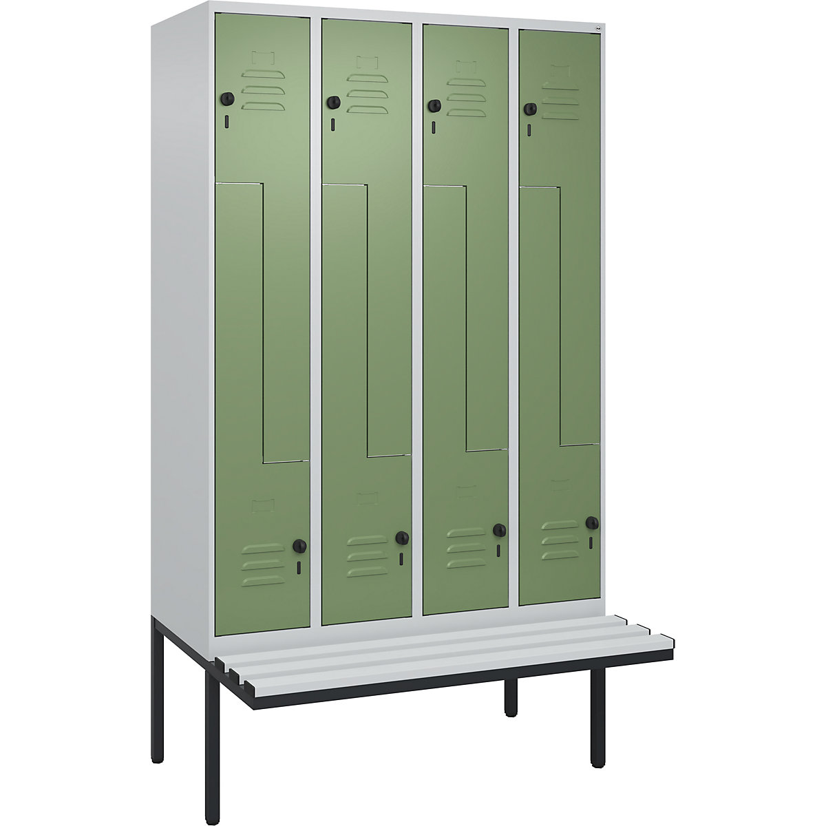 Armadietto a Z Classic PLUS con panca – C+P (Foto prodotto 2)-1
