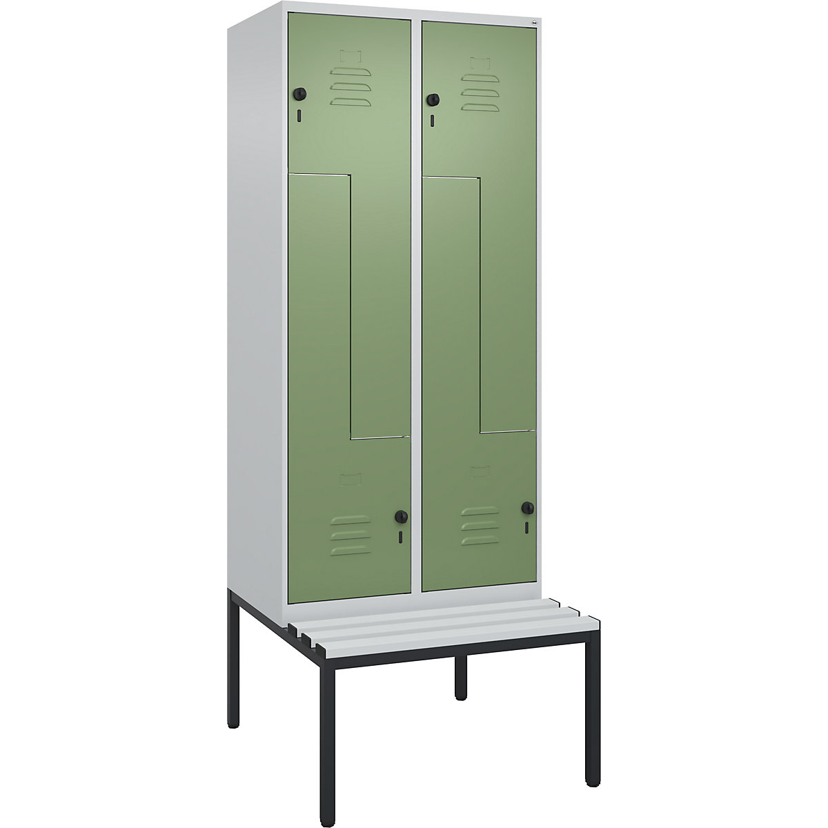 Armadietto a Z Classic PLUS con panca – C+P (Foto prodotto 2)-1