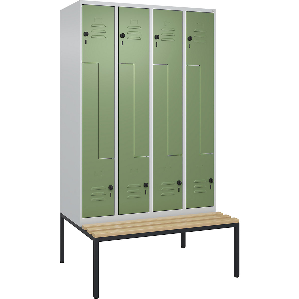 Armadietto a Z Classic PLUS con panca – C+P (Foto prodotto 2)-1