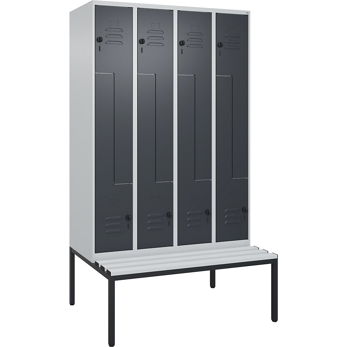 Armadietto a Z Classic PLUS con panca – C+P (Foto prodotto 2)-1