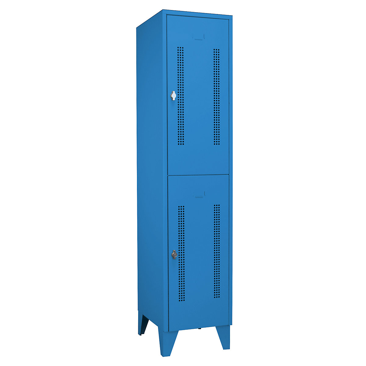 Armadietto a due piani Berlin 1 – Wolf, 1 scomparto, blu chiaro, larghezza 400 mm, 2 scomparti-0