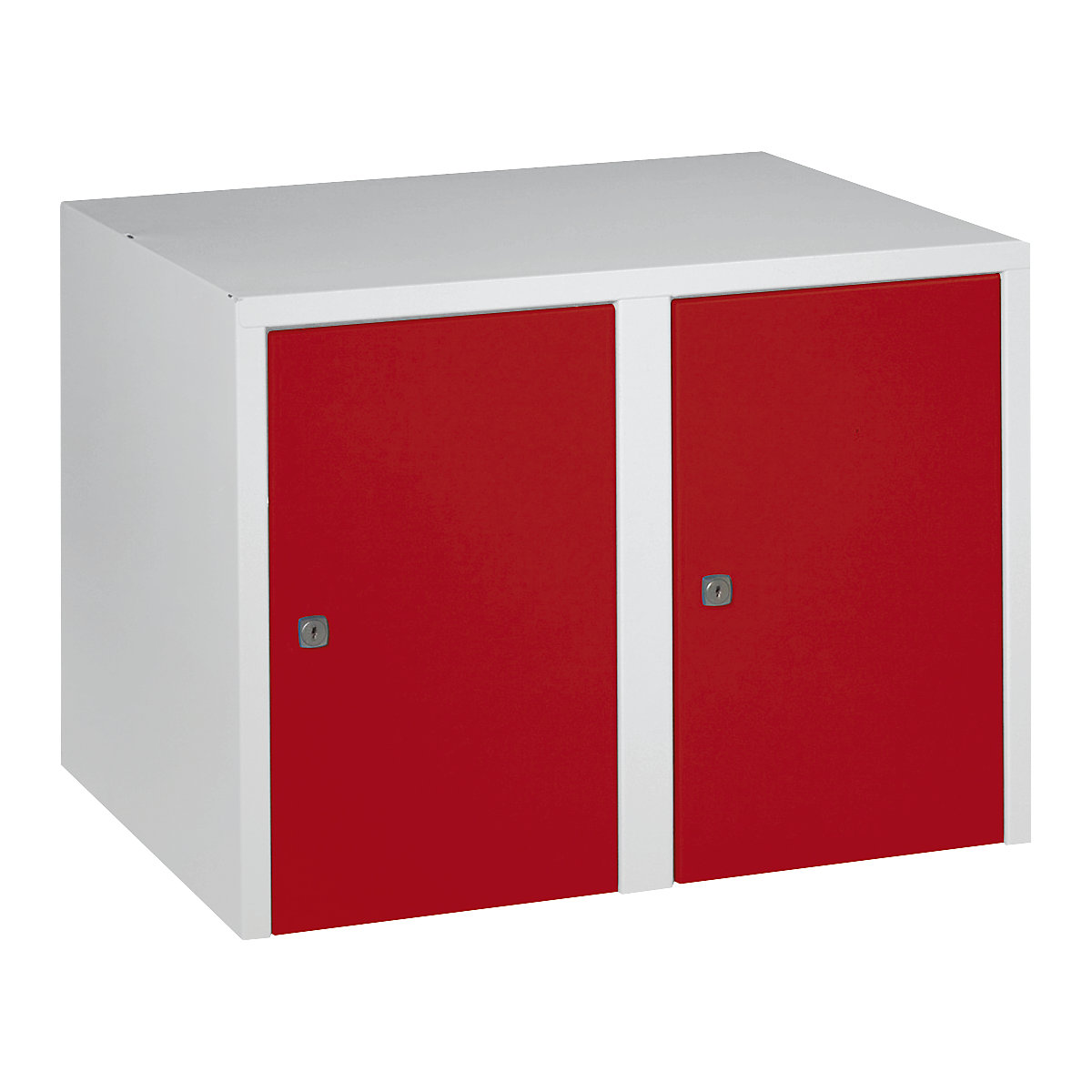 Armadietto sovrapponibile München – Wolf, 2 scomparti, rosso fuoco, larghezza 600 mm-0