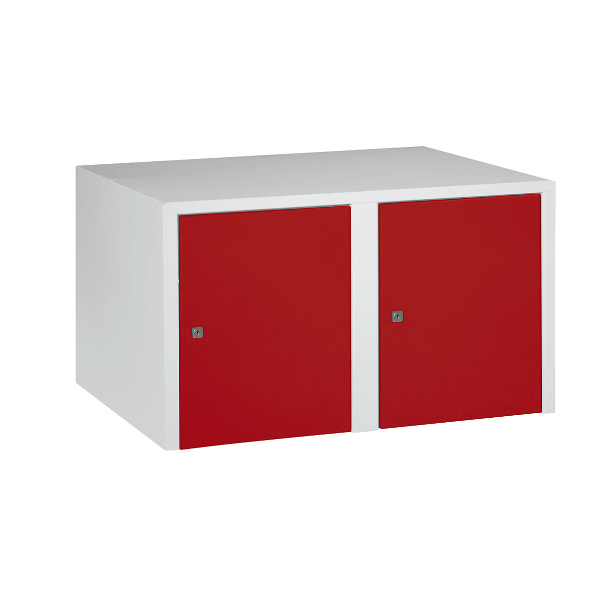 Armadietto sovrapponibile München – Wolf, 2 scomparti, rosso fuoco, larghezza 800 mm-0