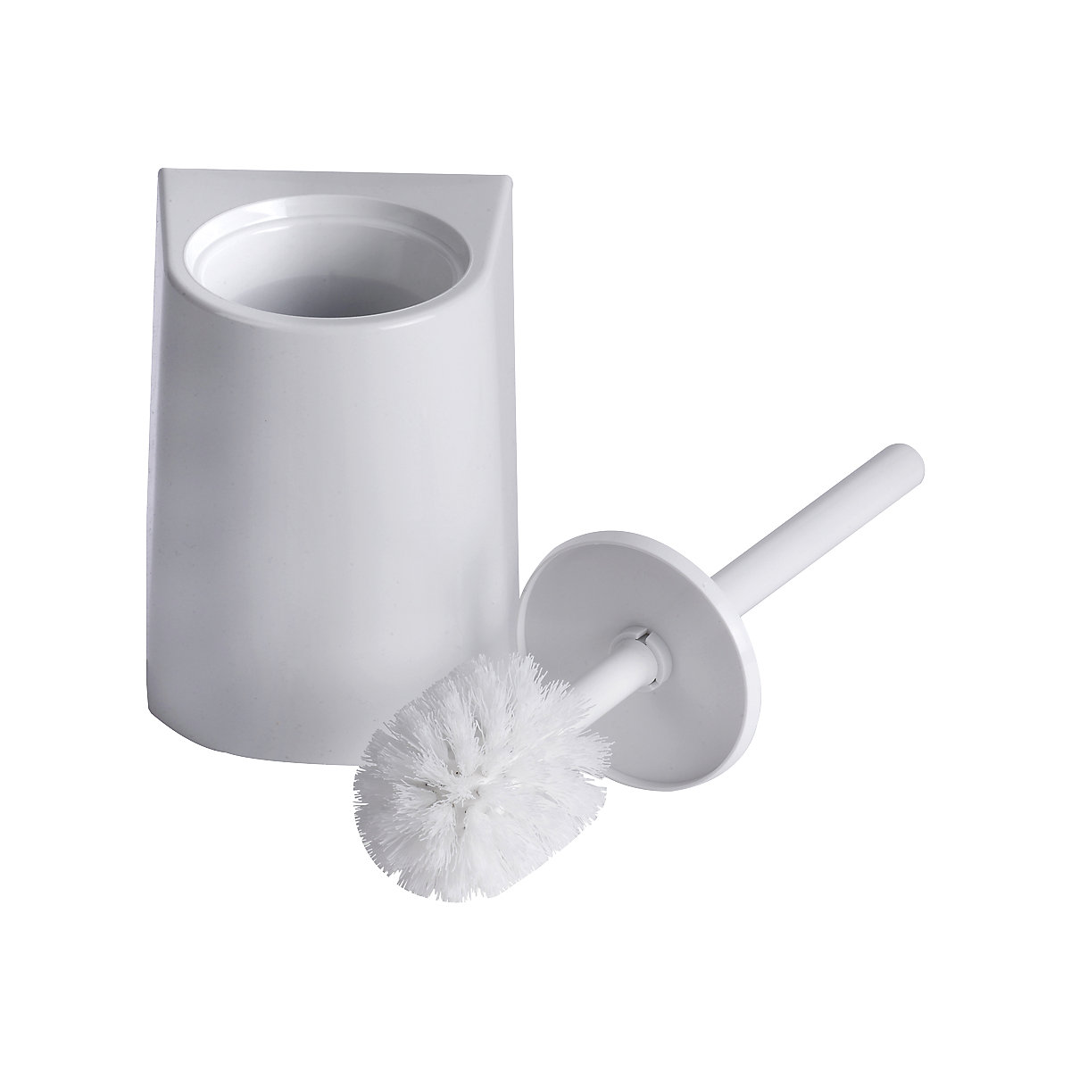 Scopino per WC con coperchio antiodore ParadiseLine – CWS, con spazzola sostituibile, bianco-0