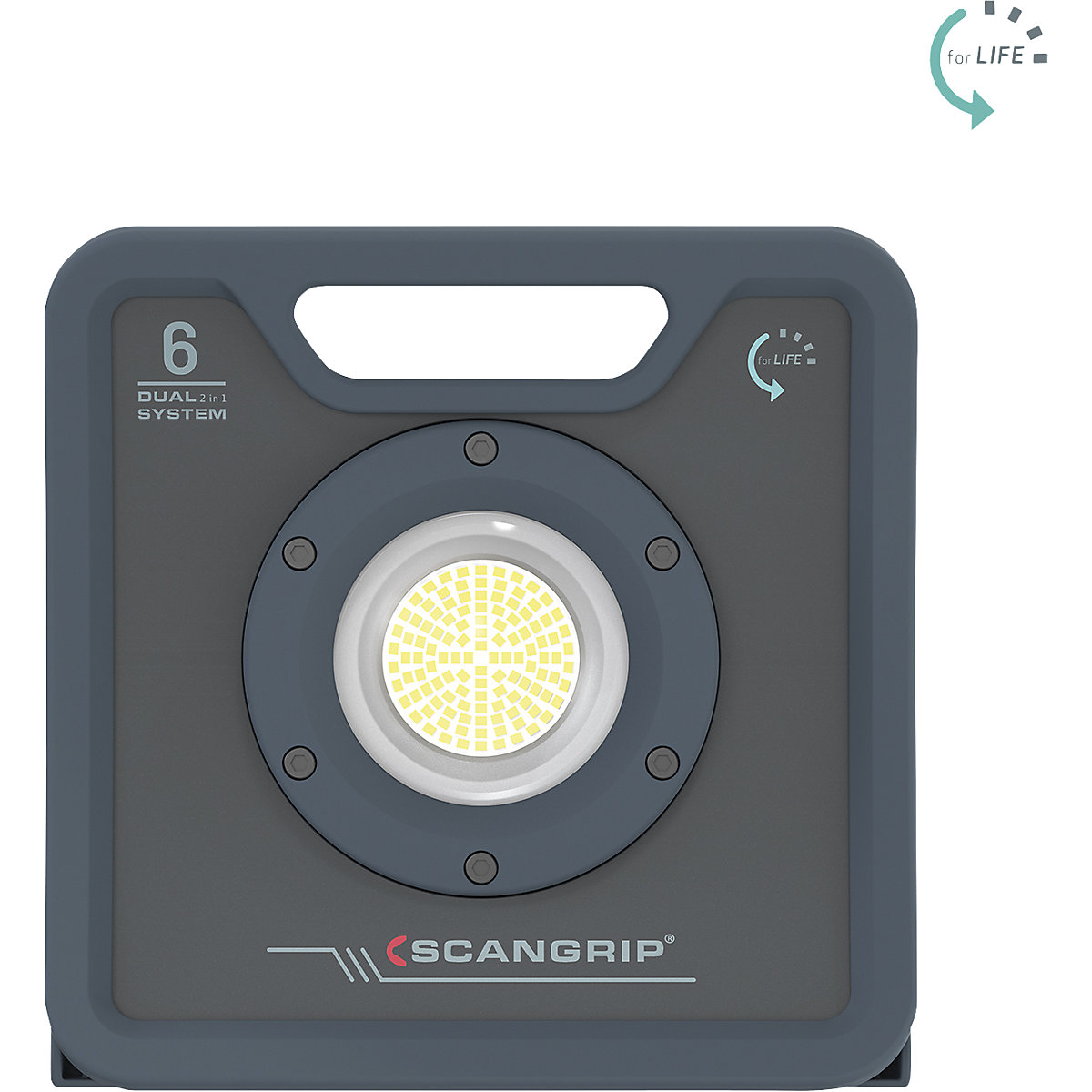 Faro portatile a LED NOVA – SCANGRIP, funzionamento con cavo e batteria ricaricabile, NOVA 6 C+R forLIFE, 6000 lumen-0