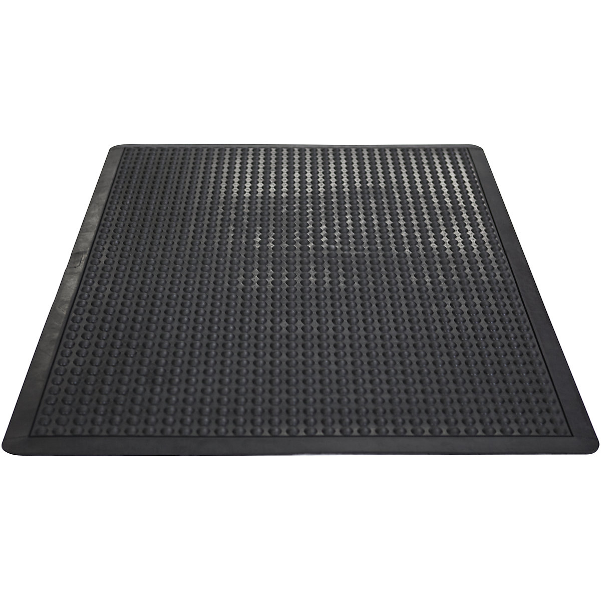 Stuoia antiaffaticamento – eurokraft basic, in fibre annodate nere, lungh. x largh. 1200 x 900 mm-0