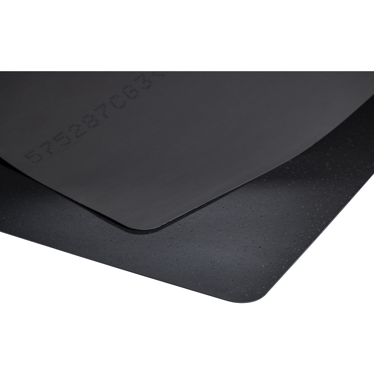 Stuoia per banchi da lavoro YOGA FLAT ULTRA – Miltex, largh. x alt. 1200 x 2 mm, al metro lineare, antracite / granito-0