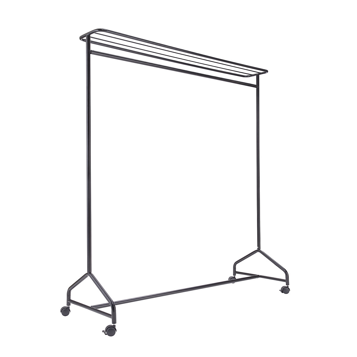 Appendiabiti allungati, alt. x largh. x prof. 1750 x 1490 x 560 mm, nero-0